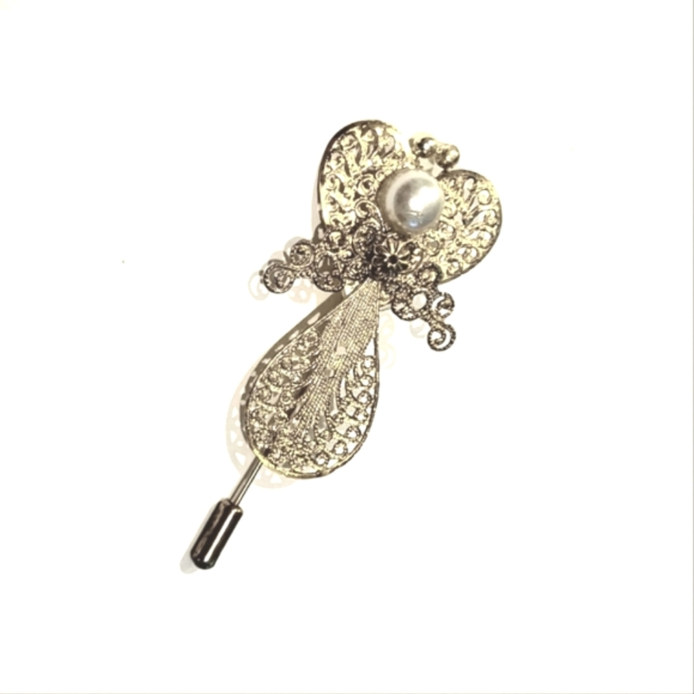 mixed media angel stick pin